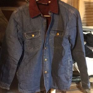 Bird side blue Jean with cloth inside jacket
